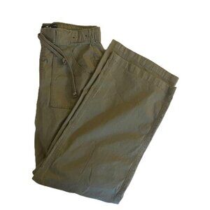 Hollister Men Pants Medium Olive Adjustable Rise Parachute Baggy Cargo Pockets